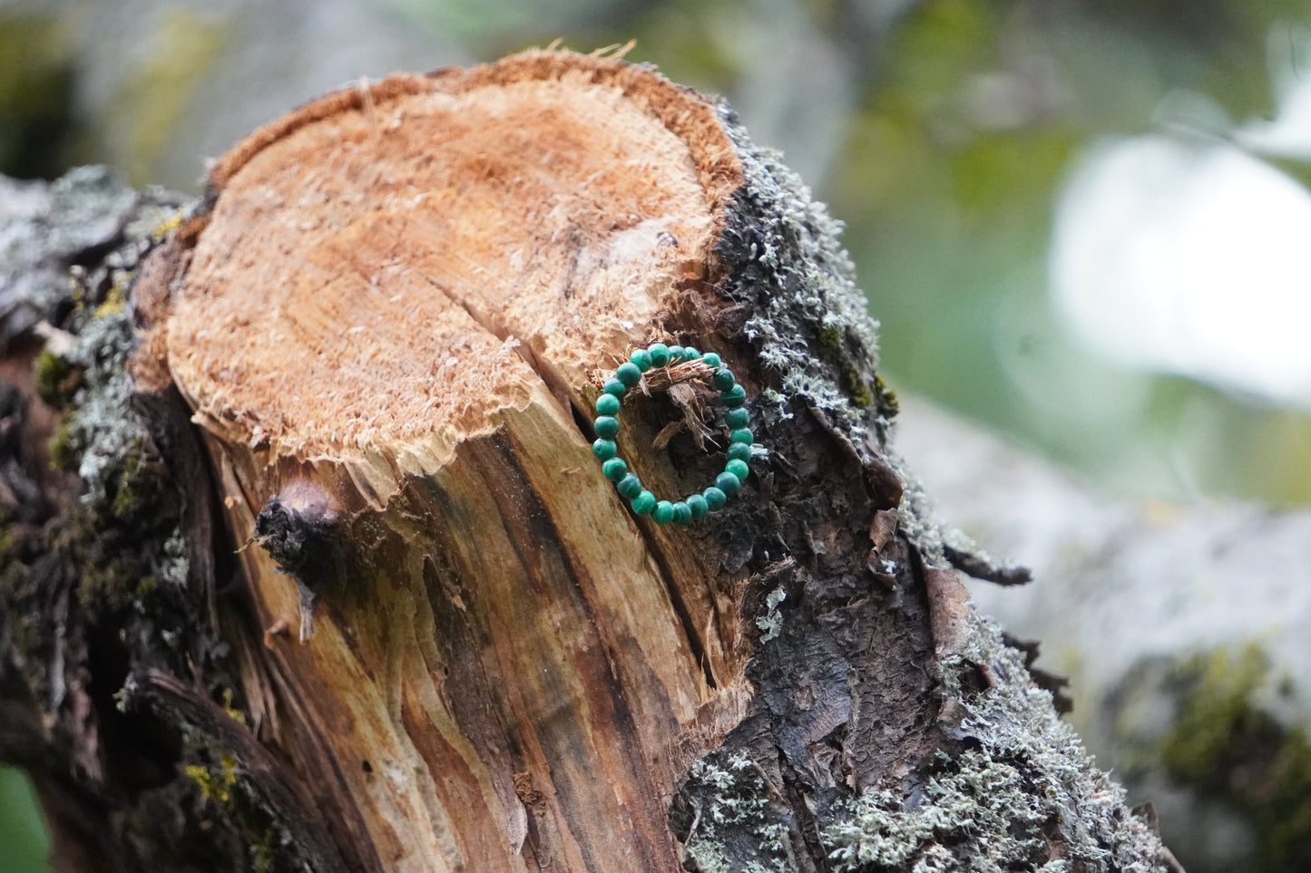 Dark Green Stone Ring