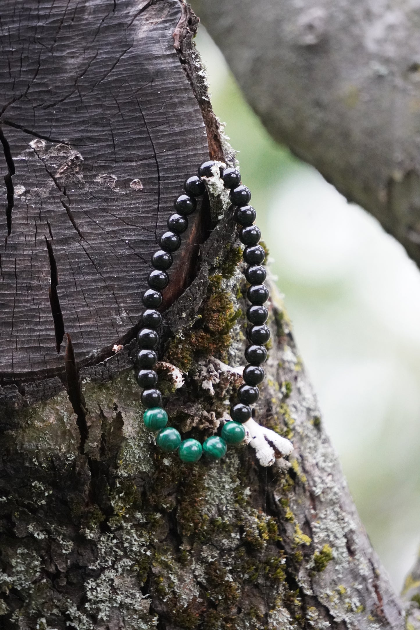 Stone Bracelet Black/Green