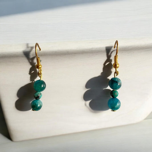 Earring Apatite Turquoise